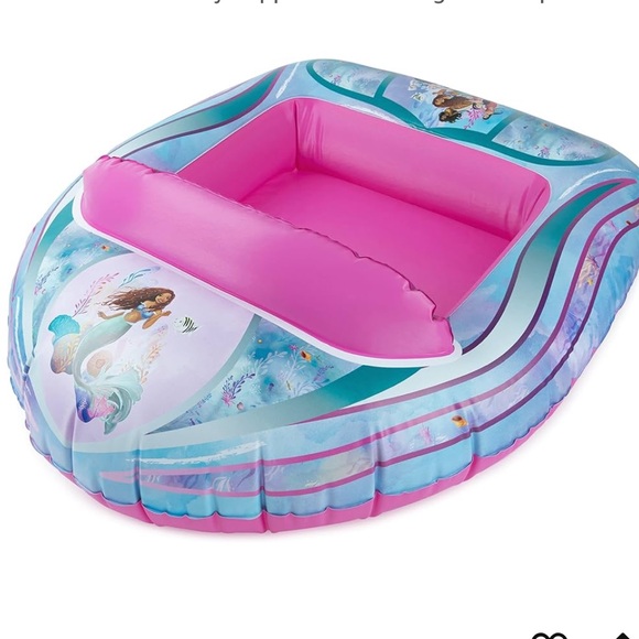 DISNEY THE LITTLE MERMAID child’s inflatable vehicle pool toy float NEW - Picture 2 of 4